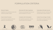 AYUNA Formulation Criteria
