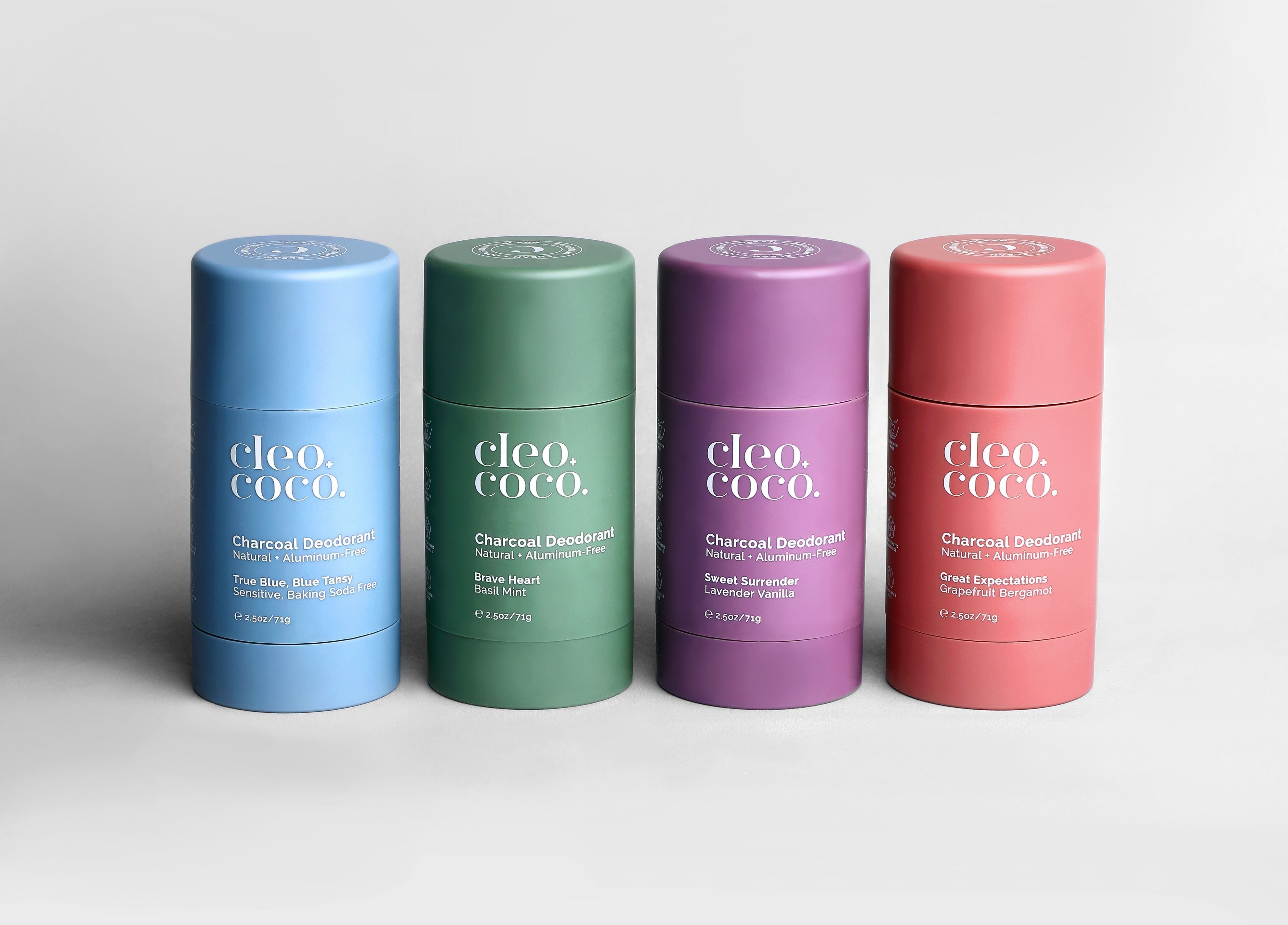 CHARCOAL DEODORANT Brave Heart Basil Mint