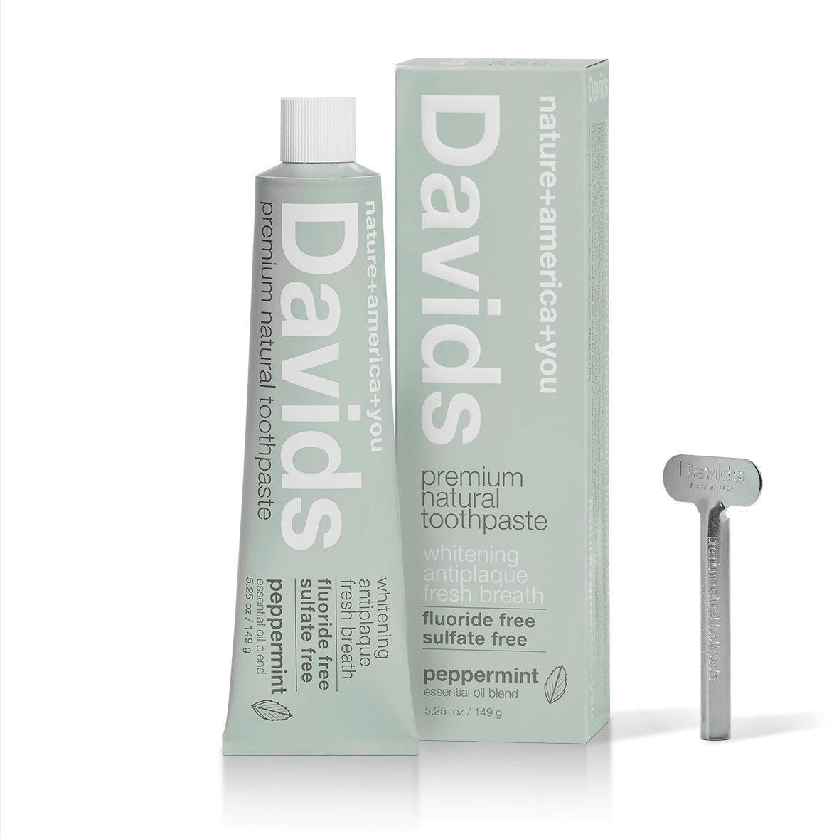 Davids Premium Natural Toothpaste • Peppermint