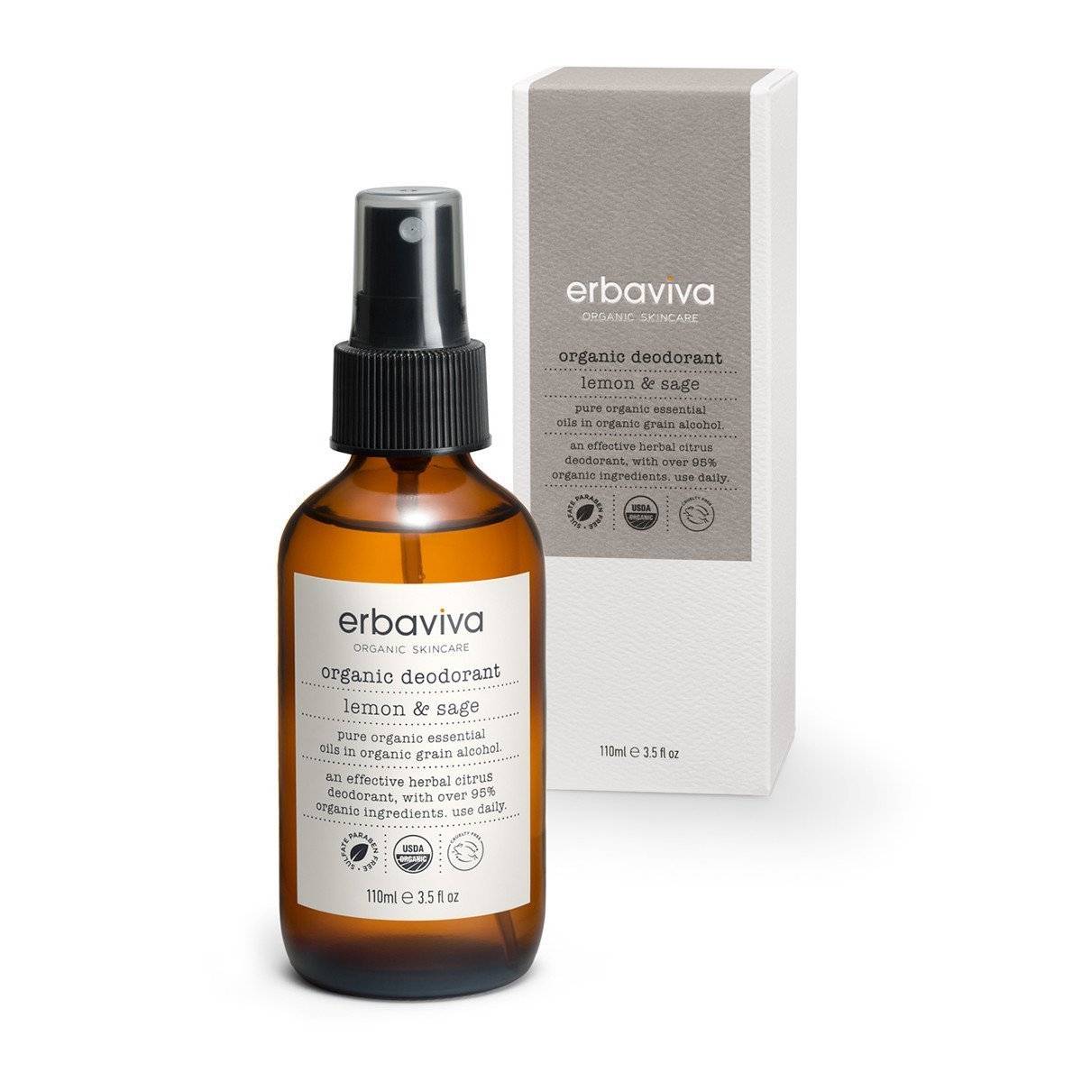 Erbaviva Lemon Sage Organic Deodorant