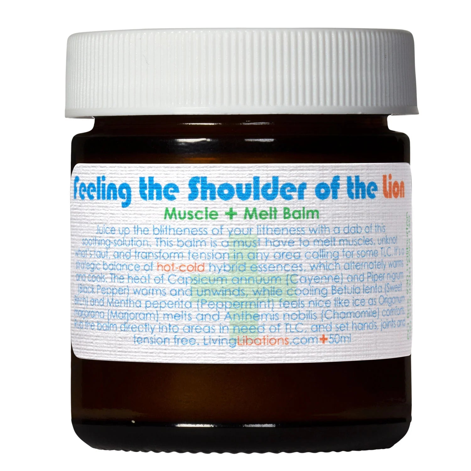Living Libations Feeling the Shoulder of the Lion Muscle Melt Balm