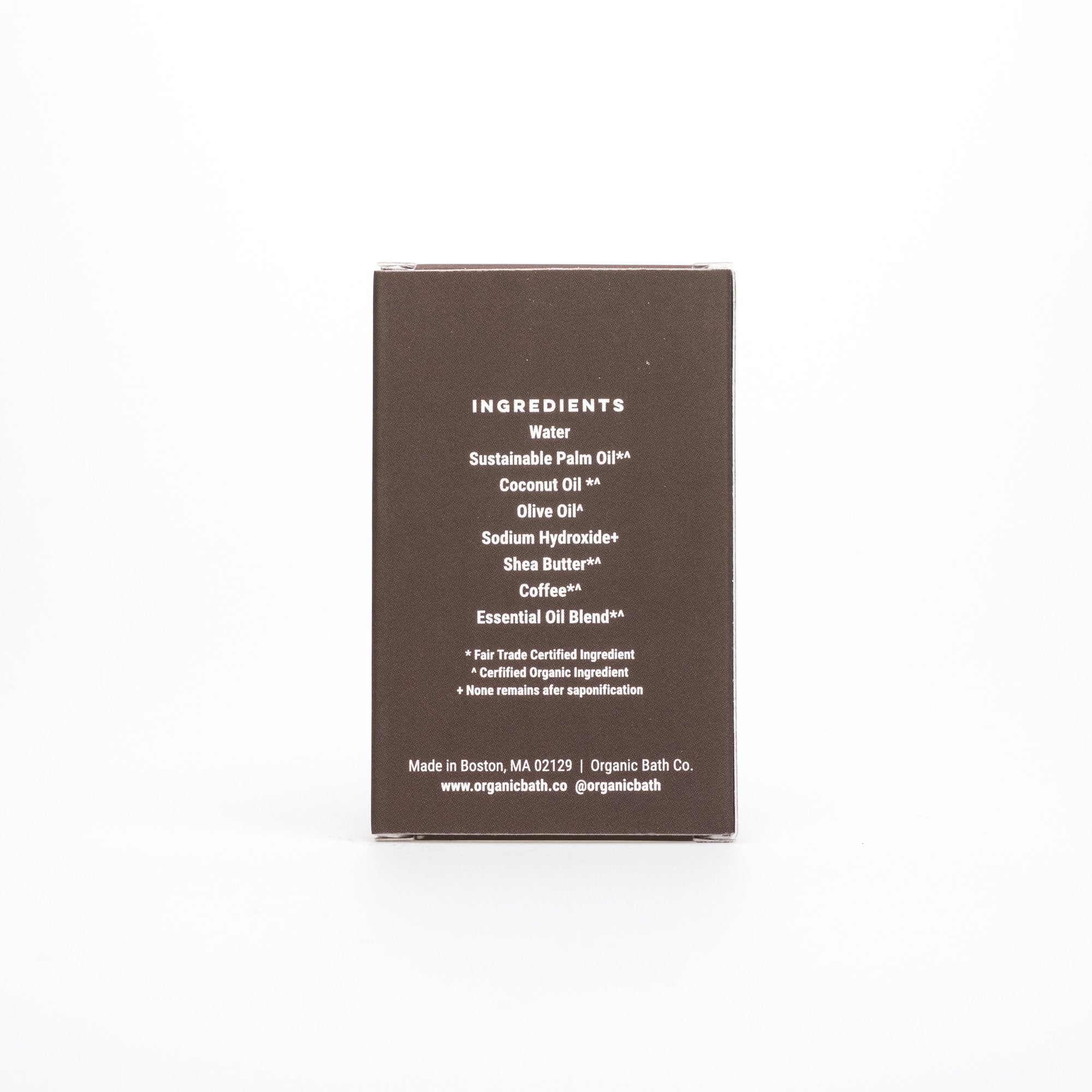 Organic Bath Co. Java Jolt Bar Soap