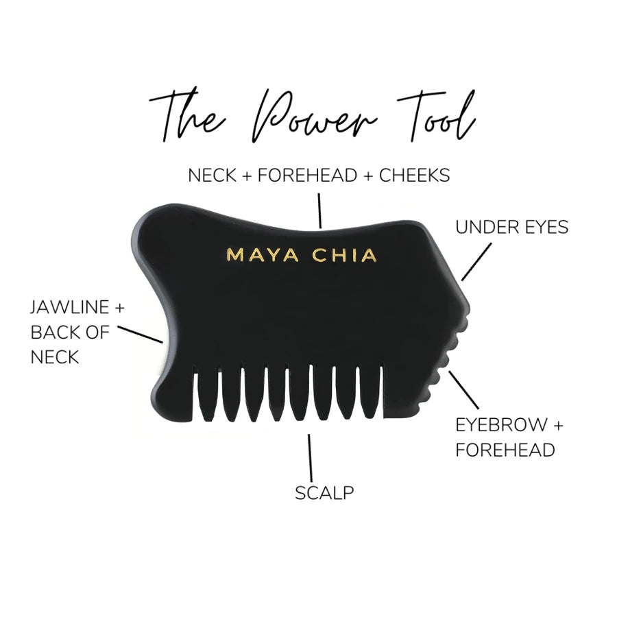 Maya Chia | POWER TOOL – Multi-Use Gua Sha Tool for Scalp and Face Massage