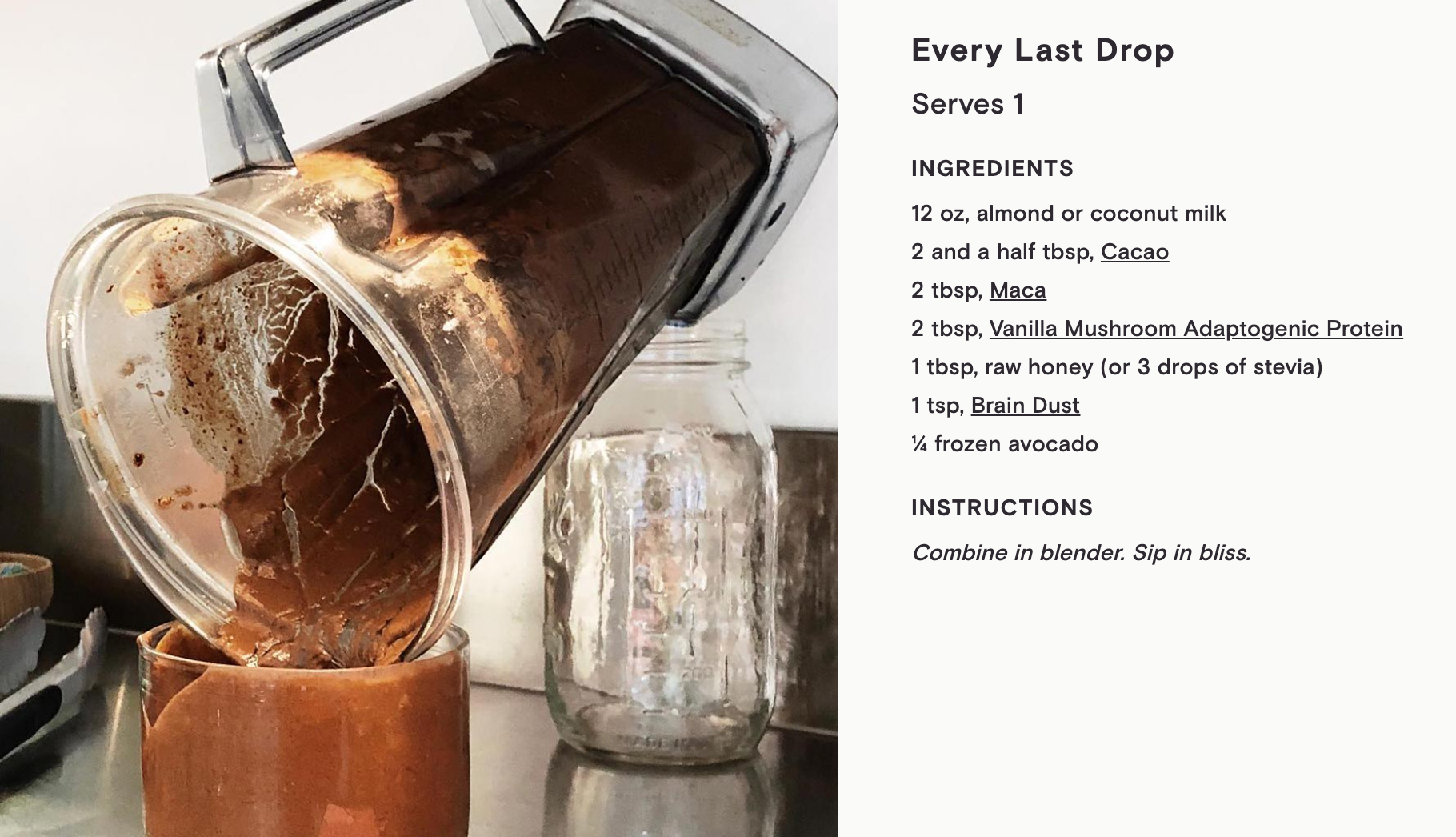 Moon Juice Brain Dust Recipe | Every Last Drop