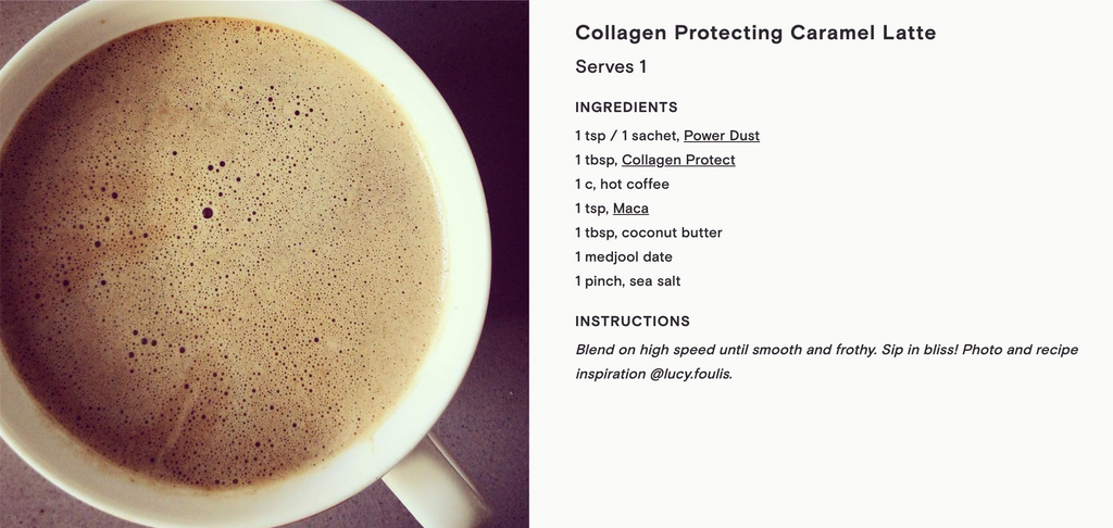 Moon Juice Power Dust Recipe | Collagen Protecting Caramel Latte