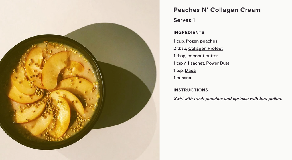 Moon Juice Power Dust Recipe | Peaches N' Collagen Cream