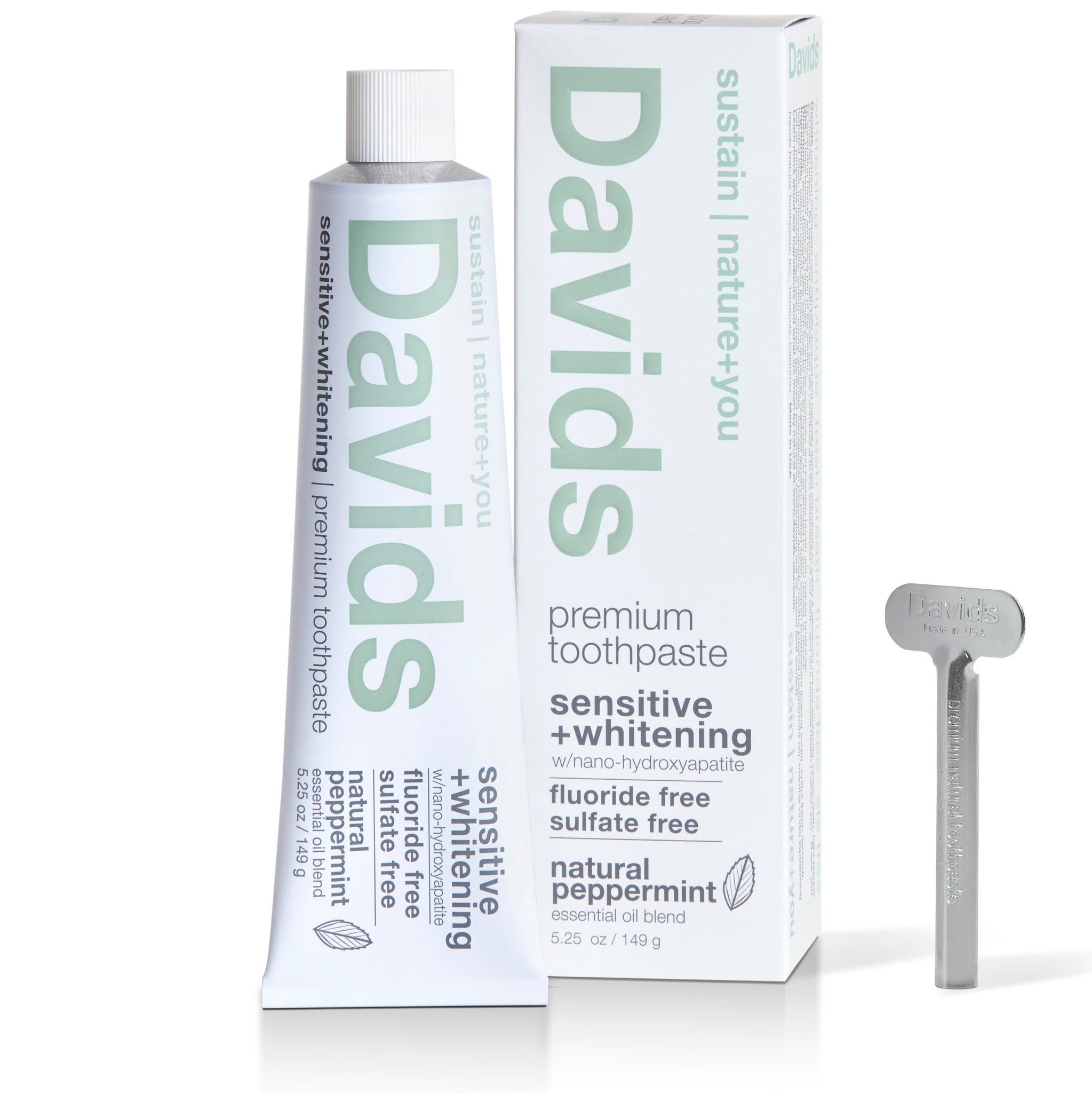 Davids | Premium Natural Toothpaste • Sensitive + Whitening