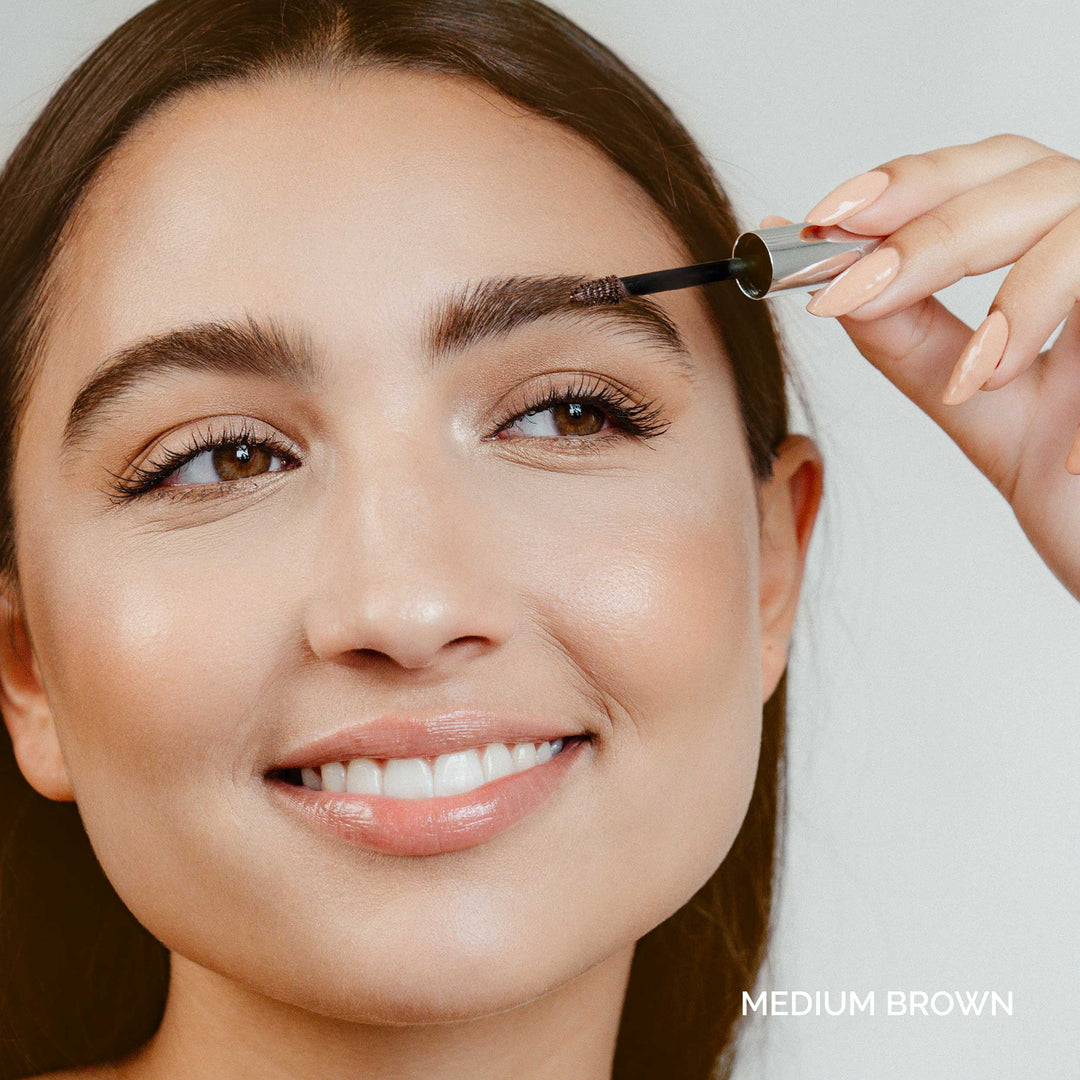 Fitglow Beauty | PLANT PROTEIN BROW GEL MEDIUM BROWN
