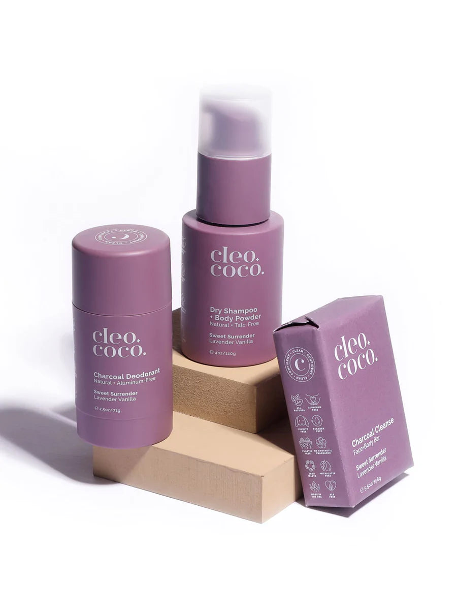 CLE0+COCO | CHARCOAL DEODORANT Sweet Surrender Lavender Vanilla