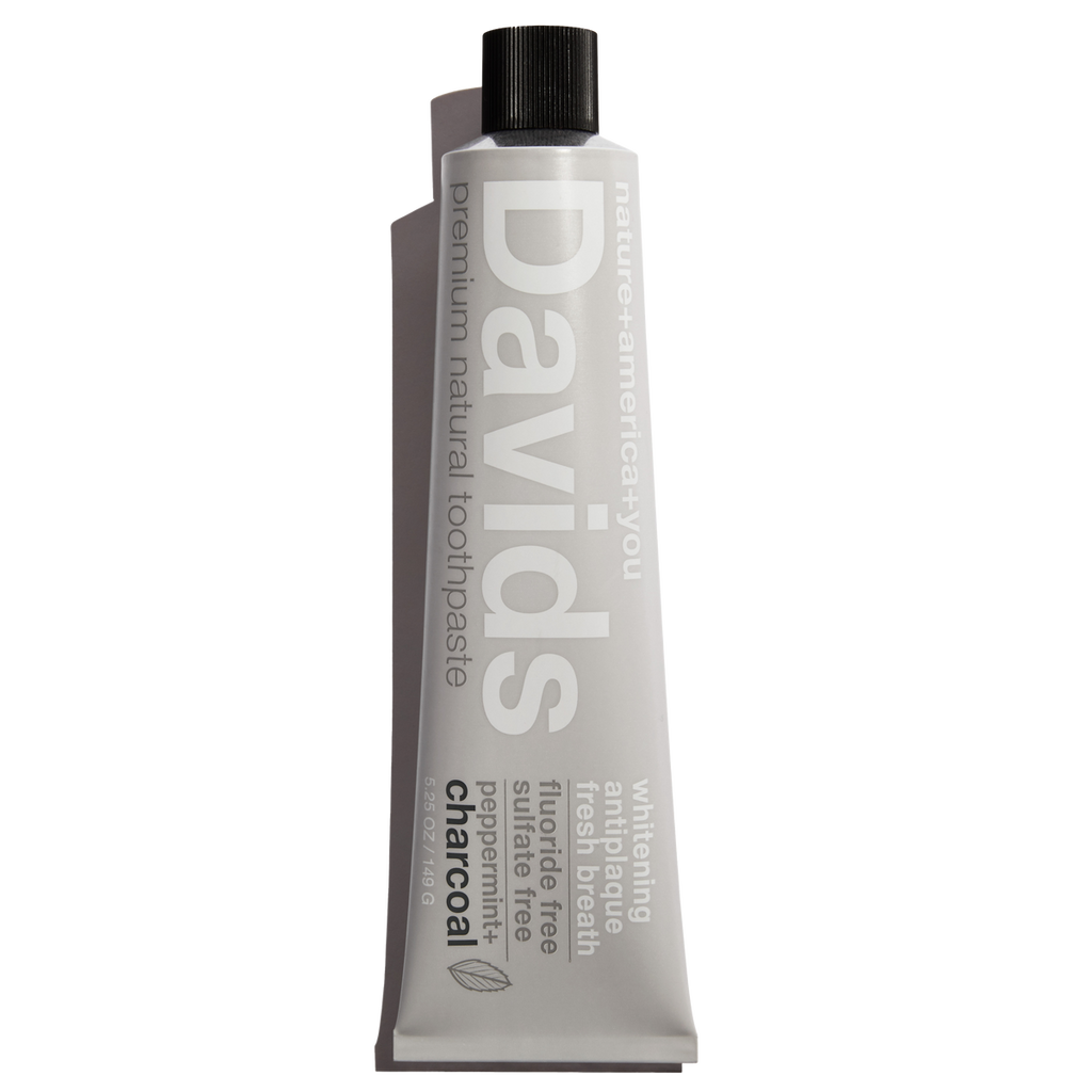Davids | Premium Natural Toothpaste • Charcoal + Peppermint
