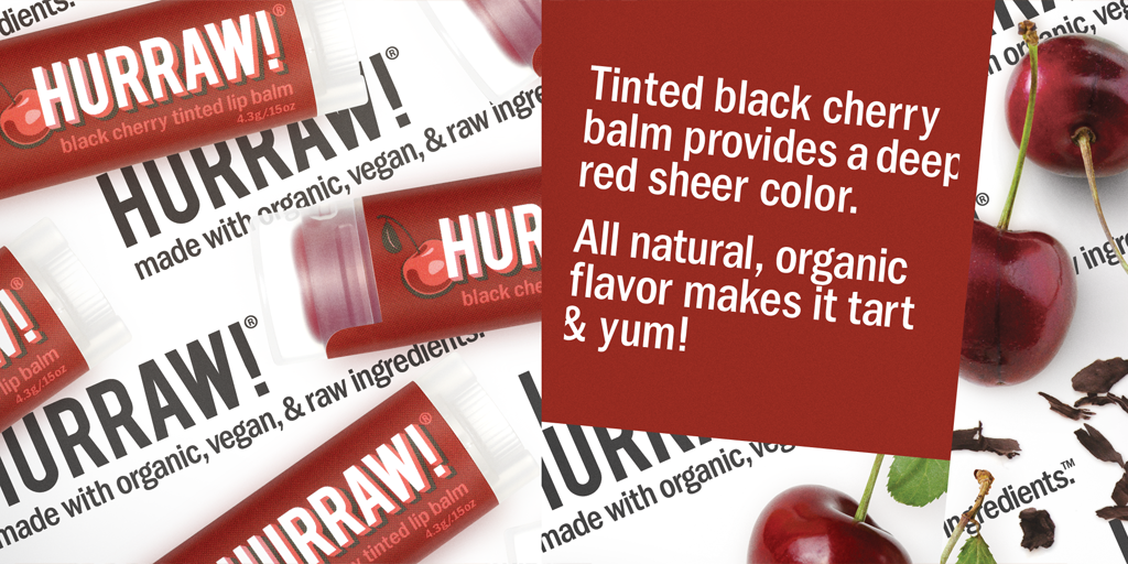 Hurraw! | Black Cherry Tinted Lip Balm