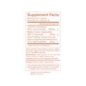 The Fullest Kinder Thoughts™ Saffron + Turmeric Capsules Supplement Facts