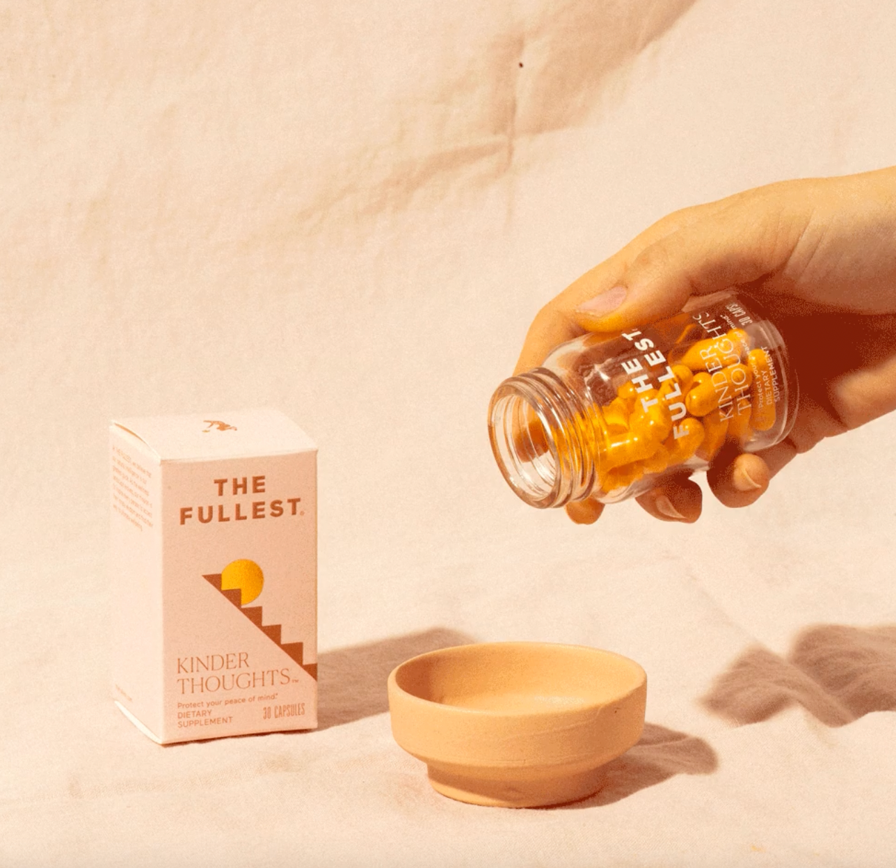 The Fullest Kinder Thoughts™ Saffron + Turmeric Capsules