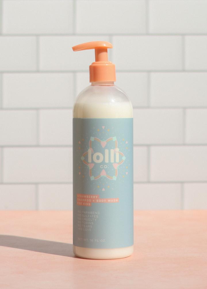 Lolli Co. Strawberry Shampoo + Body Wash For KidsLolli Co. Strawberry Shampoo + Body Wash For Kids