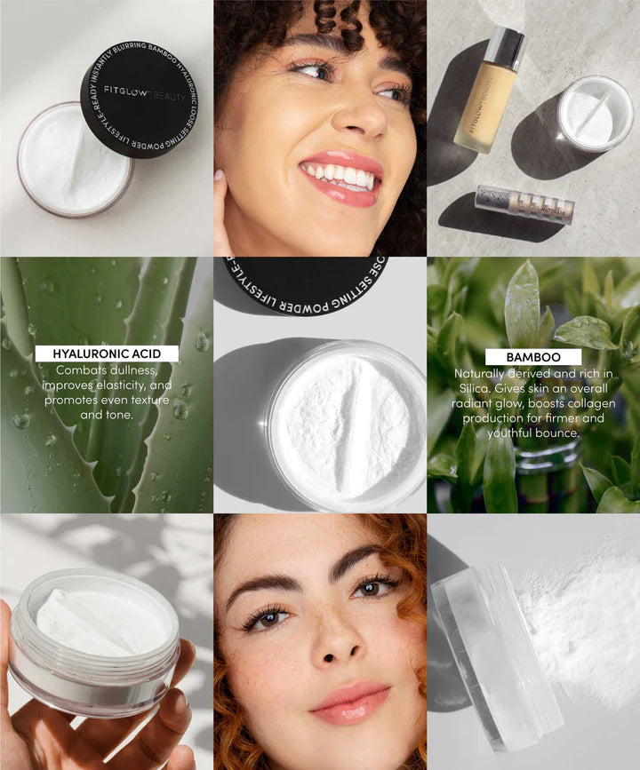 Fitglow Beauty | BAMBOO HYALURONIC LOOSE SETTING POWDER