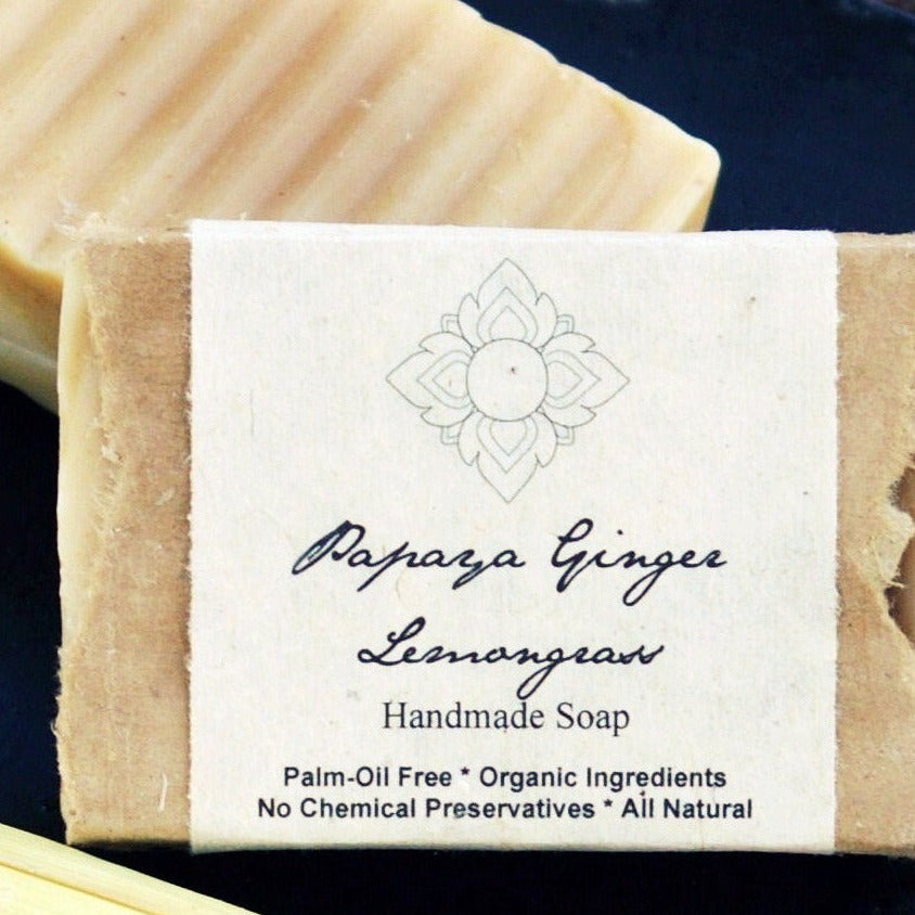 Unearth Malee Papaya Ginger Lemongrass Organic Soap