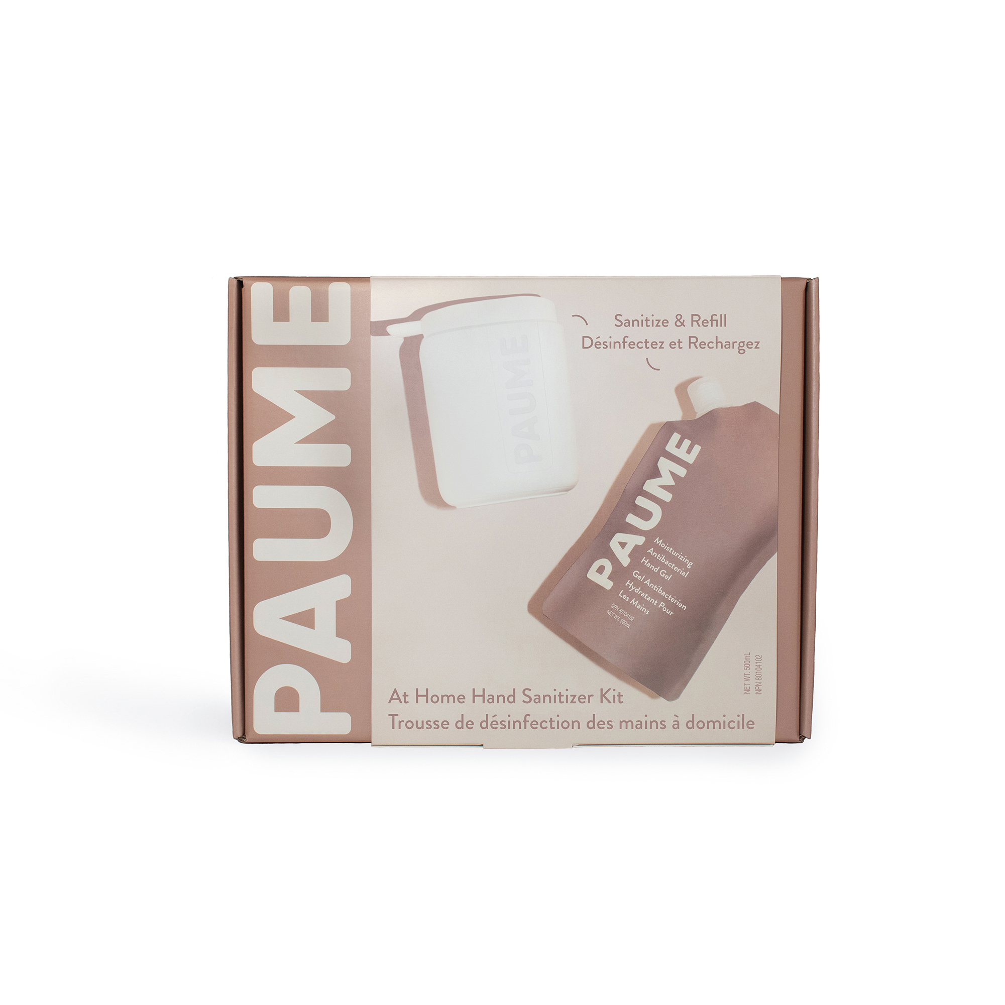 PAUME Antibacterial Hand Gel Pump + Refill Kit