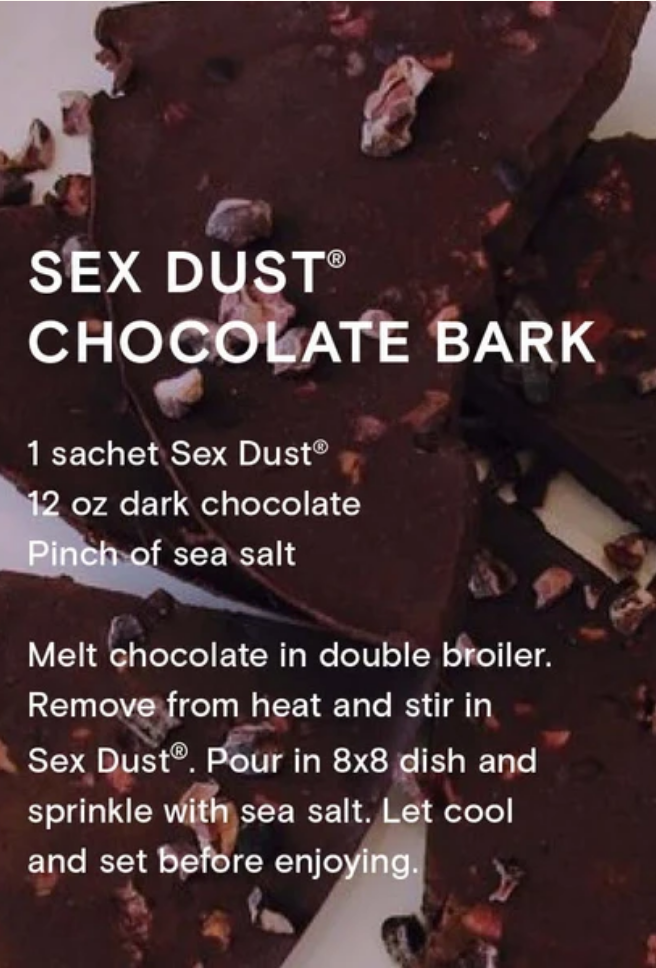 Moon Juice Sex Dust Recipe | Sex Dust Chocolate Bark