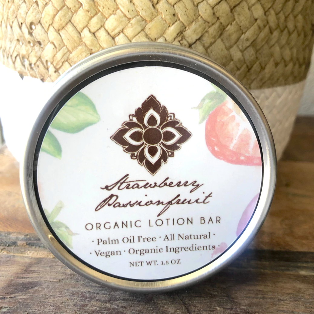 Unearth Malee Strawberry Passionfruit Organic Lotion Bar