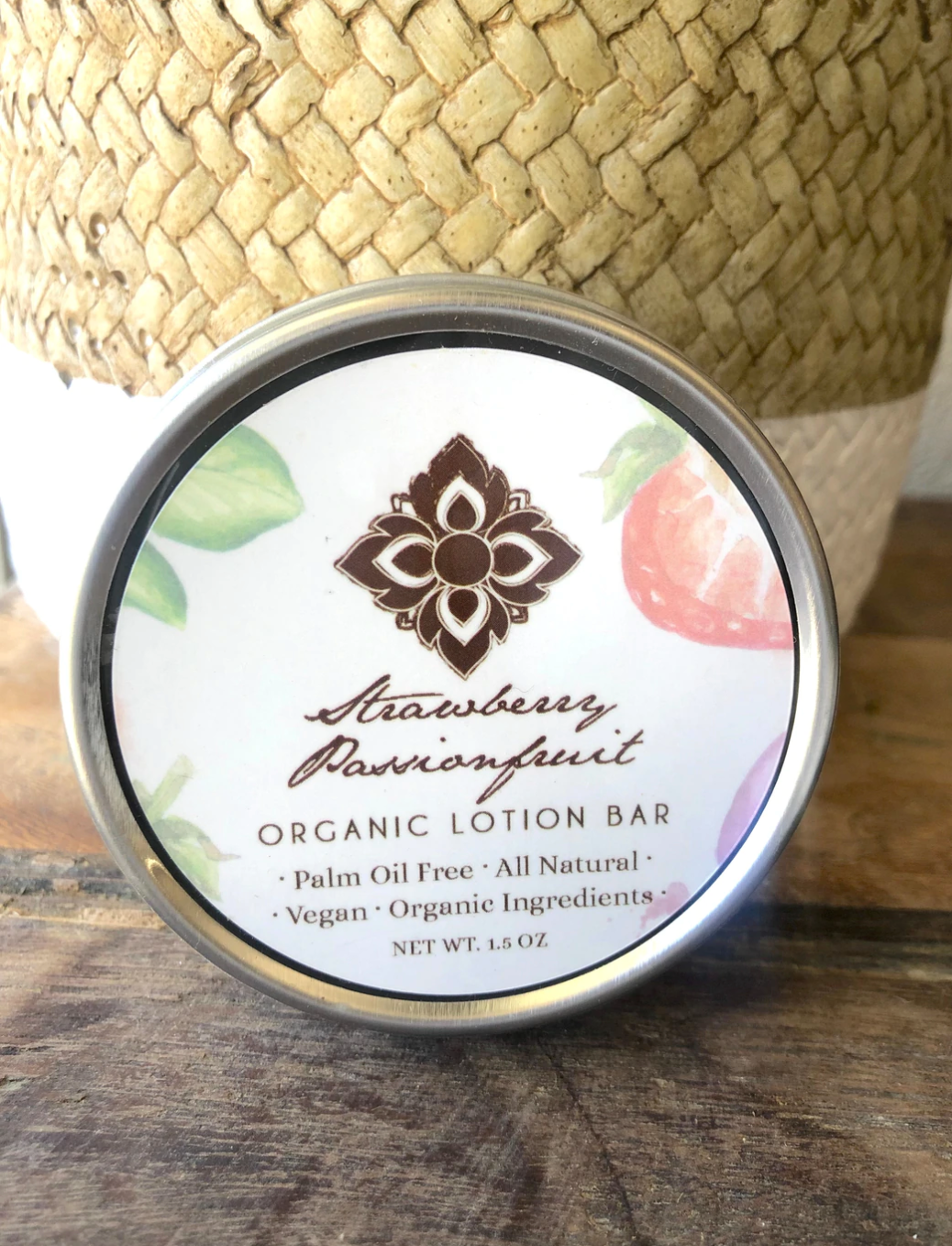 Unearth Malee Strawberry Passionfruit Organic Lotion Bar