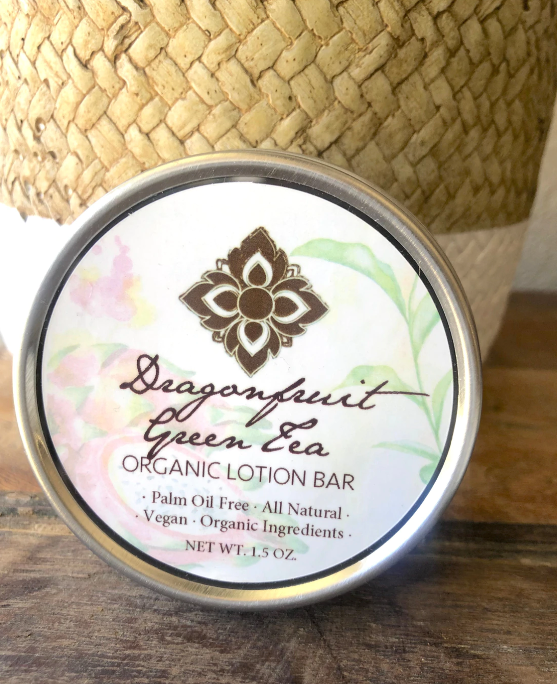 Unearth Malee Dragon Fruit Green Tea Organic Lotion Bar