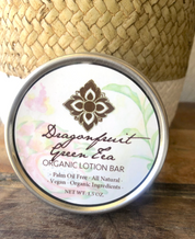 Unearth Malee Dragon Fruit Green Tea Organic Lotion Bar