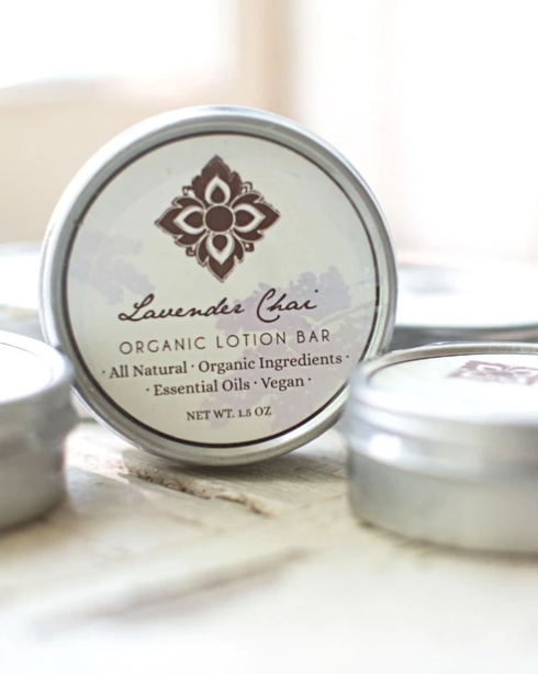 Unearth Malee Lavender Chai Organic Lotion Bar