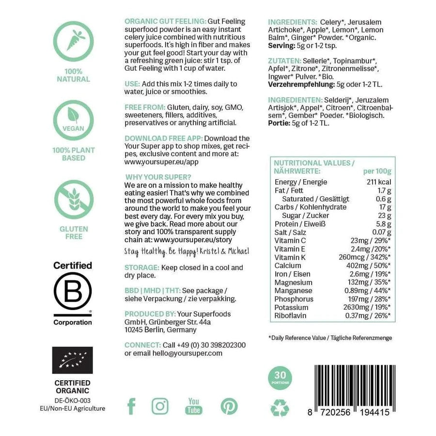 Your Superfoods Gut Feeling Organic Superfood Mix